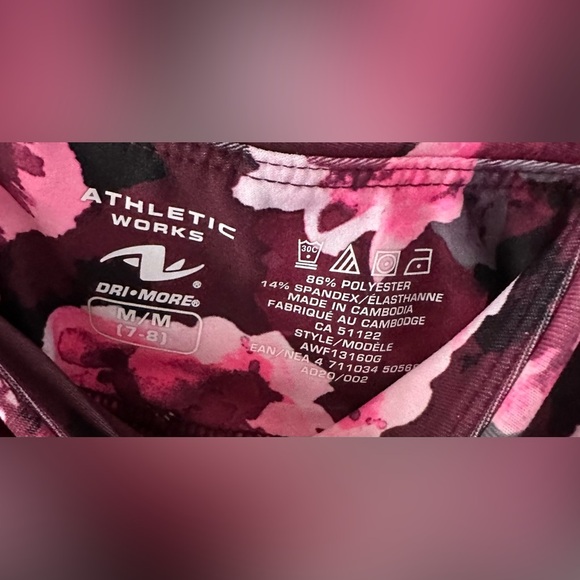 đAthletic Works: Girls Leggings - Size Mđ - Picture 3 of 3